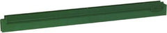 Vikan - 20" Rubber Blade Squeegee Refill - Double Edge, Green, Plastic Holder - All Tool & Supply