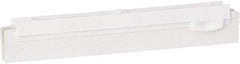 Vikan - 10" Rubber Blade Squeegee Refill - Double Edge, White, Plastic Holder - All Tool & Supply