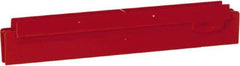 Vikan - 10" Rubber Blade Squeegee Refill - Double Edge, Red, Plastic Holder - All Tool & Supply