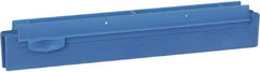 Vikan - 10" Rubber Blade Squeegee Refill - Double Edge, Blue, Plastic Holder - All Tool & Supply