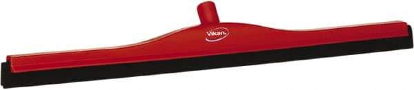 Vikan - 28" Foam Rubber Blade Bench Squeegee - Double Edge, Red, Plastic Holder - All Tool & Supply