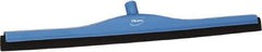 Vikan - 28" Foam Rubber Blade Bench Squeegee - Double Edge, Blue, Plastic Holder - All Tool & Supply