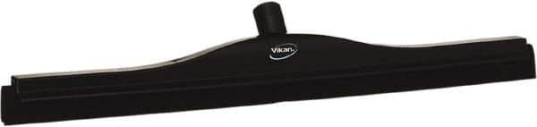 Vikan - 24" Foam Rubber Blade Bench Squeegee - Double Edge, Black, Plastic Holder - All Tool & Supply