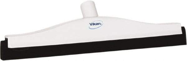 Vikan - 16" Foam Rubber Blade Bench Squeegee - Double Edge, White, Plastic Holder - All Tool & Supply