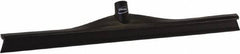 Vikan - 23.62" Rubber Blade Floor Squeegee - Single Edge, Black, Plastic Holder - All Tool & Supply