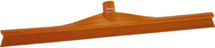 Vikan - 23.62" Rubber Blade Floor Squeegee - Single Edge, Orange, Plastic Holder - All Tool & Supply