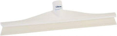 Vikan - 15-3/4" Rubber Blade Floor Squeegee - Single Edge, White, Plastic Holder - All Tool & Supply