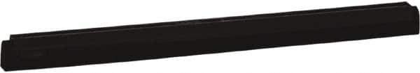 Vikan - 24" Foam Rubber Blade Squeegee Refill - Double Edge, Black, Plastic Holder - All Tool & Supply