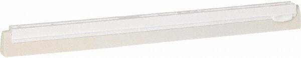 Vikan - 20" Foam Rubber Blade Squeegee Refill - Double Edge, White, Plastic Holder - All Tool & Supply