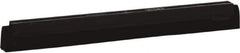 Vikan - 16" Foam Rubber Blade Squeegee Refill - Double Edge, Black, Plastic Holder - All Tool & Supply