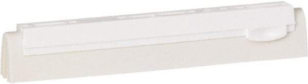 Vikan - 10" Foam Rubber Blade Squeegee Refill - Double Edge, White, Plastic Holder - All Tool & Supply