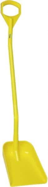 Vikan - 13-1/4" High Square Plastic Shovel - 39-7/8" Long D-Grip Handle - All Tool & Supply