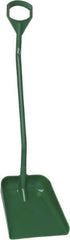 Vikan - 14-3/4" High Square Plastic Shovel - 39" Long D-Grip Handle - All Tool & Supply