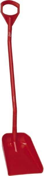 Vikan - 13-1/4" High Square Plastic Shovel - 39-7/8" Long D-Grip Handle - All Tool & Supply