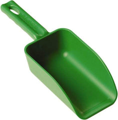 Remco - 16 oz Green Polypropylene Flat Bottom Scoop - 3.2" Wide x 2" Deep Bowl, 10.4" OAL - All Tool & Supply