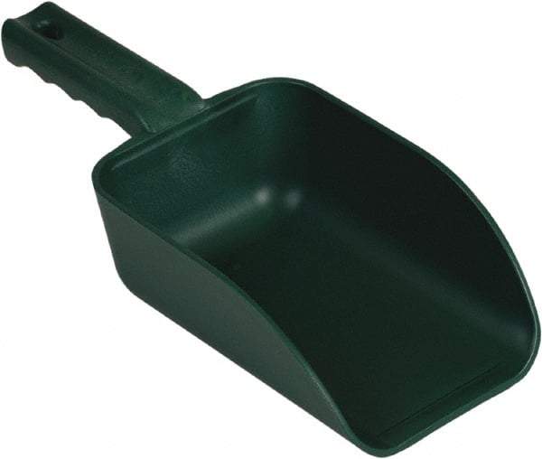 Remco - 32 oz Green Polypropylene & Semi-Ferrous Additive Flat Bottom Scoop - 4.3" Wide x 3" Deep Bowl, 11-1/2" OAL - All Tool & Supply