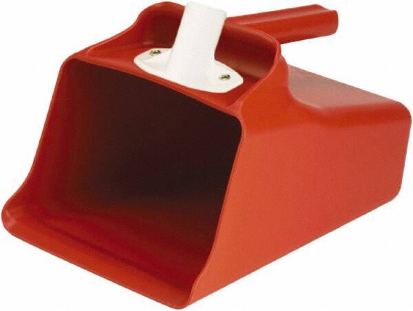 Remco - 128 oz Red Polypropylene Flat Bottom Scoop - 8.7" Wide x 7.3" Deep Bowl, 11" OAL - All Tool & Supply