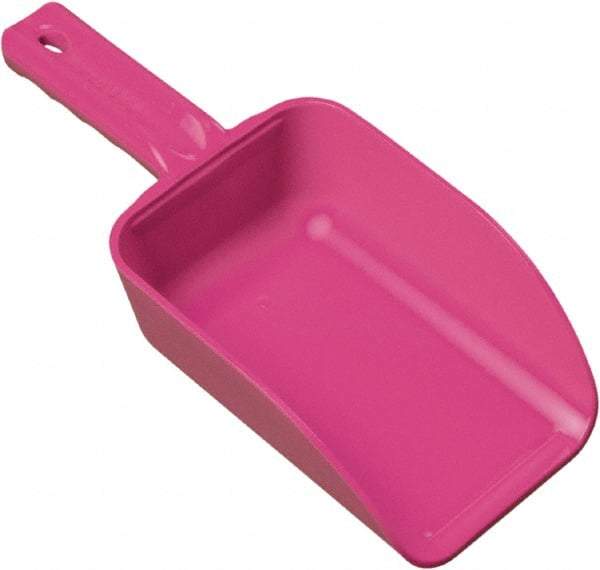 Remco - 32 oz Pink Polypropylene Flat Bottom Scoop - 4.3" Wide x 3" Deep Bowl, 11-1/2" OAL - All Tool & Supply