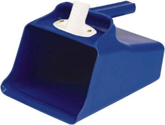 Remco - 128 oz Blue Polypropylene Flat Bottom Scoop - 8.7" Wide x 7.3" Deep Bowl, 11" OAL - All Tool & Supply