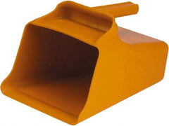 Remco - 128 oz Orange Polypropylene Flat Bottom Scoop - 8.7" Wide x 6.7" Deep Bowl, 11" OAL - All Tool & Supply