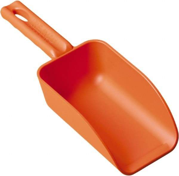 Remco - 16 oz Orange Polypropylene Flat Bottom Scoop - 3.2" Wide x 2" Deep Bowl, 10.4" OAL - All Tool & Supply