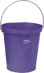 Vikan - 3 Gal, Polypropylene Round Purple Single Pail with Pour Spout - Handle Included - All Tool & Supply