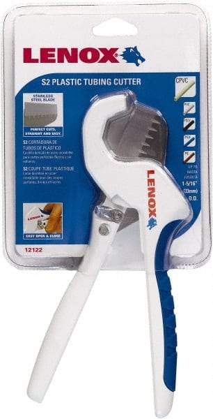 Lenox - 1-5/16" to 1" Pipe Capacity, Tube Cutter - Cuts Plastic, Rubber, PVC, CPVC - All Tool & Supply