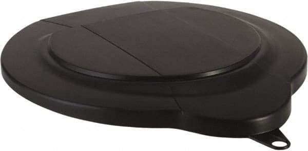 Vikan - 1.5 Gal Polypropylene Pail Lid - Black, For Use with 5696 - All Tool & Supply