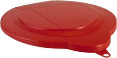 Vikan - 1.5 Gal Polypropylene Pail Lid - Red, For Use with 5691 - All Tool & Supply