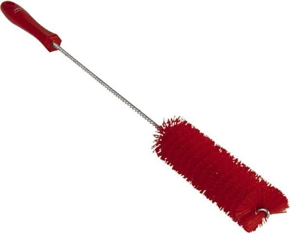 Vikan - 1-5/8" Diam Polyester Valve Brush - 19-5/8" OAL, 5-5/8" Head Length, Polypropylene & Stainless Steel Handle - All Tool & Supply