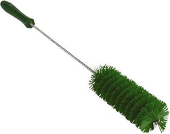 Vikan - 2" Diam Polyester Valve Brush - 19-5/8" OAL, 5-15/16" Head Length, Polypropylene & Stainless Steel Handle - All Tool & Supply