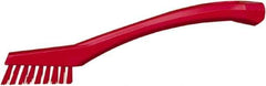 Vikan - 5/8" Bristle Length, Polyester Food Service Brush - 2-5/16" Long x 1/2" Wide Head, 8" OAL, Red, Polypropylene Block - All Tool & Supply