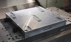 Mitee-Bite - Square Aluminum CNC Clamping Pallet - 378mm Wide x 378mm Long x 25.4mm Thick - All Tool & Supply