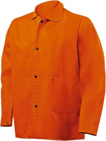 Steiner - Size S Flame Resistant/Retardant Jacket - Orange, Cotton, Snaps Closure - All Tool & Supply