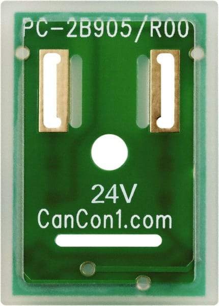 Canfield Connector - Solenoid Valve Interposed Lighted Wafer Indicator Light - Use with DIN Type Coil - All Tool & Supply