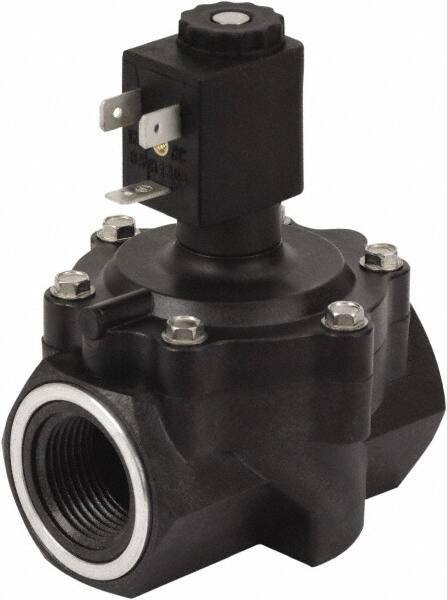 Spartan Scientific - 1" NPT Port, 2 Way, 2 Position, Glass-Filled Polyester Solenoid Valve - Normally Closed, NBR Seal - All Tool & Supply