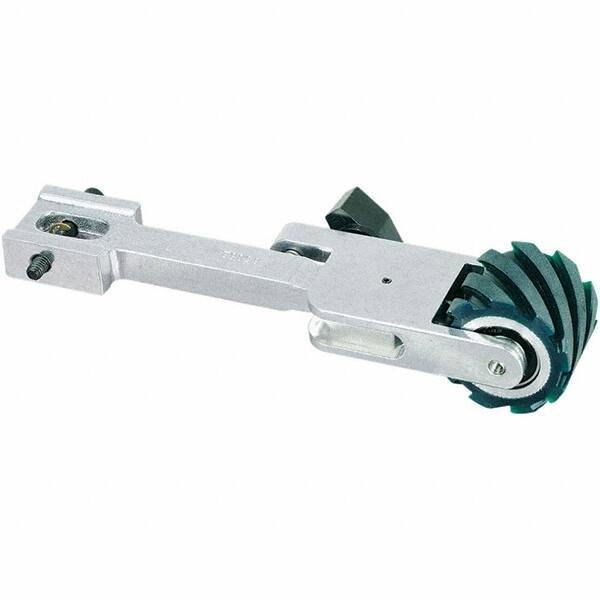 Dynabrade - 1-1/2" Wide Contact Wheel Assembly Arm - 72" Belt Length x 1-1/2" Belt Width, Serrated, Urethane, 70" Contact Wheel Diam - All Tool & Supply