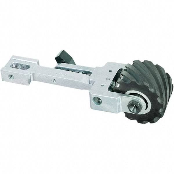 Dynabrade - 2" Wide Contact Wheel Assembly Arm - 72" Belt Length x 2" Belt Width, Serrated, Rubber, 90" Contact Wheel Diam - All Tool & Supply