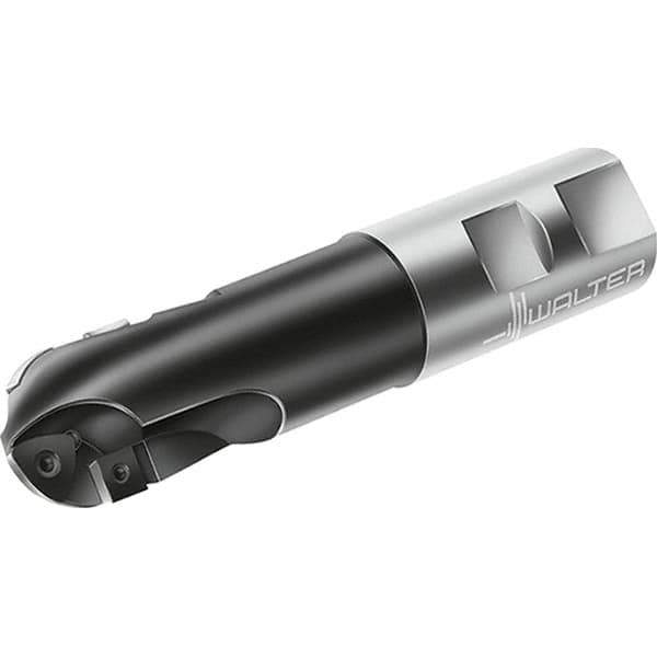 Walter - 32mm Cut Diam, 38mm Max Depth of Cut, 32mm Shank Diam, 160mm OAL, Indexable Ball Nose End Mill - 13,900 Max RPM - All Tool & Supply