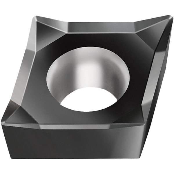 Walter - CCGT MN2 Grade WNN10 Turning Insert - TiAlN Finish, 80° Rhombic, 9.53mm Inscr Circle, 3.97mm Thick, 0.8mm Corner Radius - All Tool & Supply