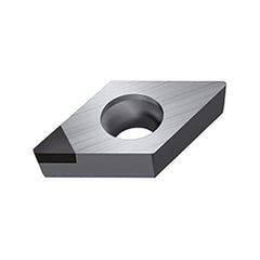 Walter - DCGW FS-1 Grade WDN10 Turning Insert - Polycrystaline Diamond Finish, 55° Rhombic, 9.53mm Inscr Circle, 3.97mm Thick, 0.2mm Corner Radius - All Tool & Supply