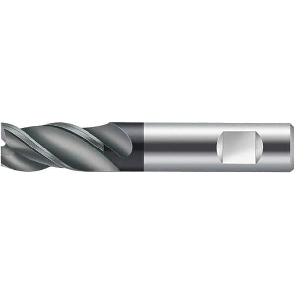 Walter-Prototyp - 1mm, 3mm LOC, 6mm Shank Diam, 57mm OAL, 3 Flute, Solid Carbide Square End Mill - TiAlN Finish, 45° Helix, Right Hand Cut, Right Hand Flute, Series MC324-W-3-B - All Tool & Supply