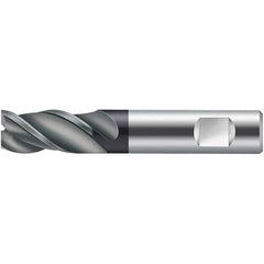 Walter-Prototyp - 1mm, 3mm LOC, 6mm Shank Diam, 57mm OAL, 3 Flute, Solid Carbide Square End Mill - TiAlN Finish, 45° Helix, Right Hand Cut, Right Hand Flute, Series MC324-W-3-B - All Tool & Supply