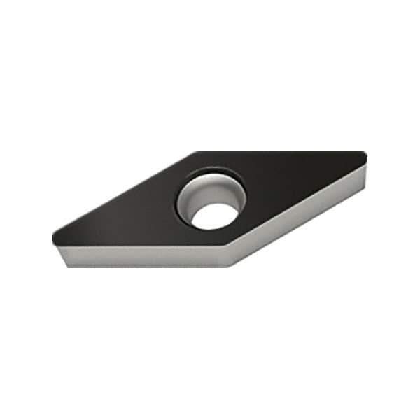 Walter - VCMW RK6 Grade WKK10S Turning Insert - TiCN+Al2O3+(TiCN) Finish, 35° Rhombic, 9.53mm Inscr Circle, 4.76mm Thick, 0.4mm Corner Radius - All Tool & Supply