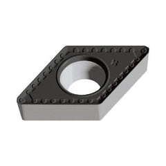 Walter - DCMT PM Grade WSM20S Turning Insert - TiAlN+Al2O3+(Al) Finish, 55° Rhombic, 9.53mm Inscr Circle, 3.97mm Thick, 0.8mm Corner Radius - All Tool & Supply