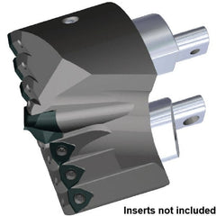 Series KSEM Plus, Head Connection FDS90, 96mm Max Drill Diam, Indexable Interchangeable Pilot Head KSEMP2800HPGM Pilot Drill, 28mm Pilot Drill Diam, Takes 7 Nonpilot Inserts, 58.32mm Head Length