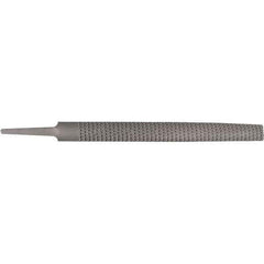 Stanley - 8" Long, Bastard Cut, Half Round American-Pattern File - Single Cut, 1/4" Overall Thickness - All Tool & Supply