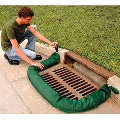 UltraTech - 26 Gal, 9' Long, 4" Diam, Woven Polymer/Phos Filter Filter Sock, Phos Filter - Stormwater & Construction, Green - All Tool & Supply