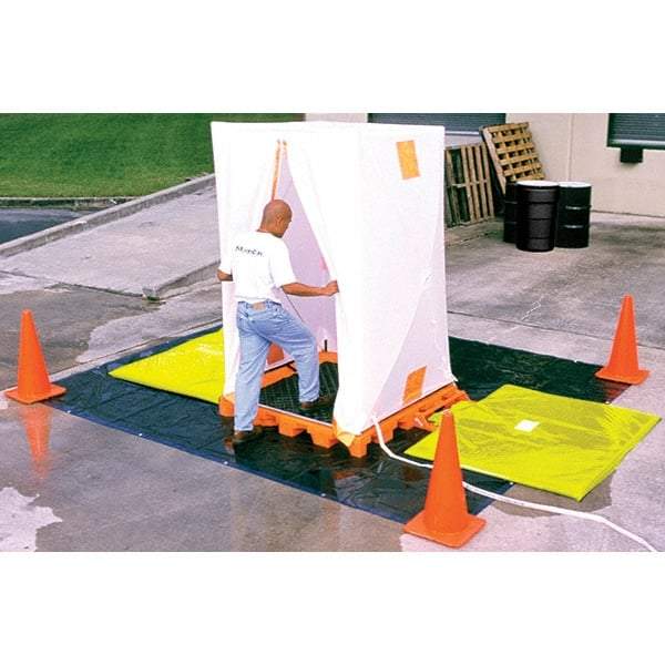 UltraTech - Vinyl Coated Nylon Liner, Waterproof Fabric Decon Deck Privacy Shelter - 12" Long x 12" Wide x 52" High - All Tool & Supply