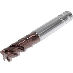 Seco - 8mm, 4 Flute, Single End, Solid Carbide, 0.5mm Corner Radius End Mill - 63mm OAL, 48° Helix, Right Hand Flute, 16mm LOC, Right Hand Cut, 25mm Extended Reach - All Tool & Supply